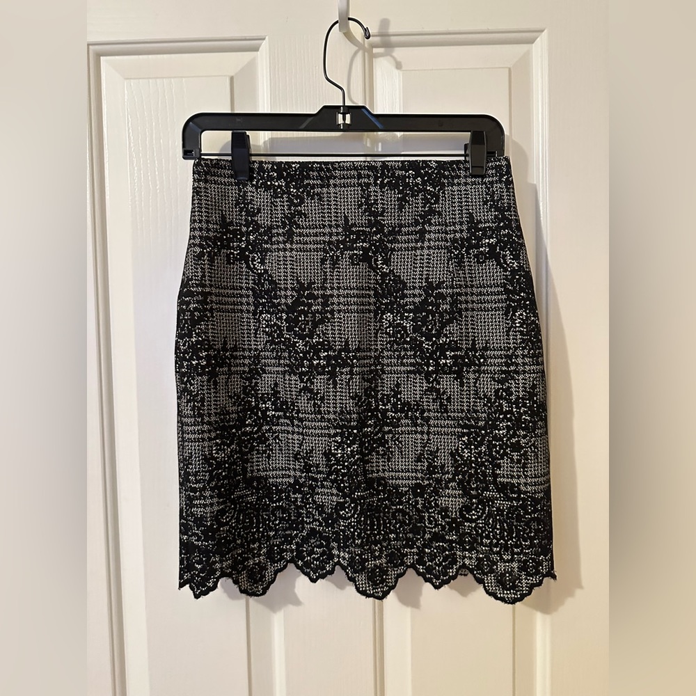 Zara Floral Skirt with Plaid - size S